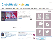 Tablet Screenshot of globalhealthhub.org